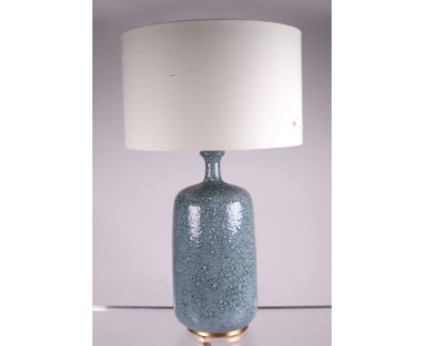 A Culloden Blue Lagoon ceramic table lamp, 47cms high excluding fittings.Condition ReportGood overall condition and lampshade