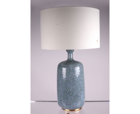 A Culloden Blue Lagoon ceramic table lamp, 47cms high excluding fittings.Condition ReportGood overall condition and lampshade