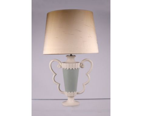 A William Yeowood Positano twin-handled table lamp, 47cms high excluding fittings.Condition ReportIn good condition, the lamp