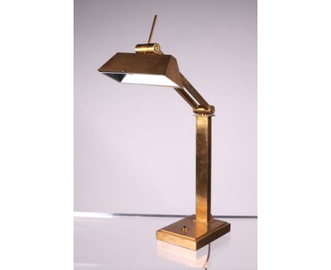 A modern design Anglepoise desk lamp.Condition ReportSome surface scratching to the stepped brass base