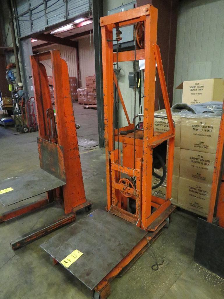 Hand Crank Die Lift Cart