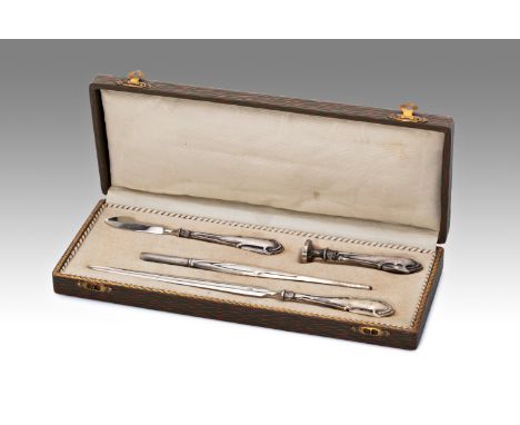SILVER WRITING SET | Austria Hungary (first half of the 20th century) | first half of the 20th century | Ag 800/1000. Four-pi
