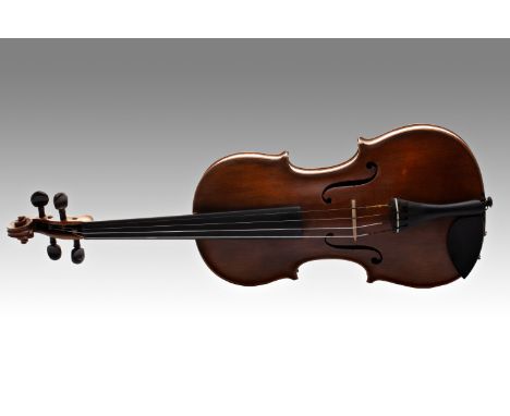 4/4 VIOLIN | Ladislav F. Prokop (Czech / Bohemian 1843 - 1919) | 1904 | Wood cut, shaped, varnished. Traditional lute motifs 