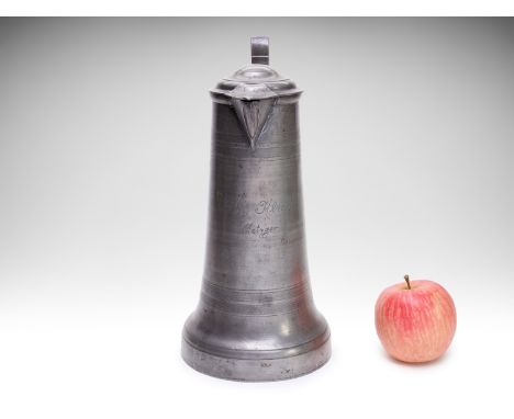 TIN PEWTER | Germany (end of the 19th century) | end of the 19th century | pewter decorated with hammered decor, owner's name