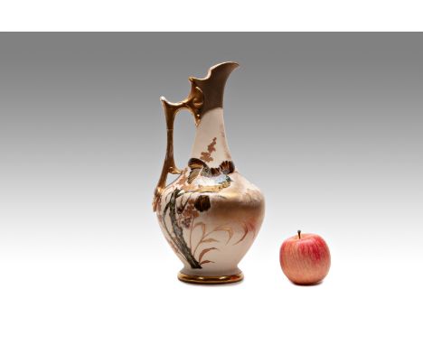 ART NOUVEAU CARAFE | Turn, Teplitz (Czech / Bohemian around 1900) | around 1900 | earthenware glazed, painted, gilded, design