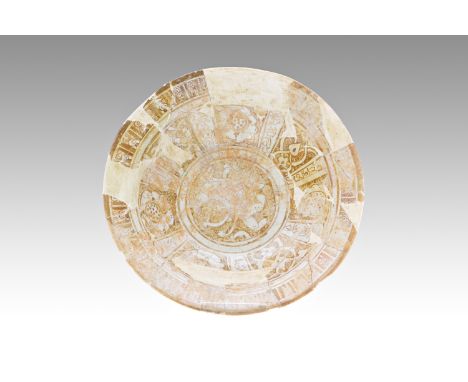 BOWL FROM THE 12TH CENTURY | Kashan, Iran (12th century) | 12th century | ceramics with metallic glaze (chandelier), plate de