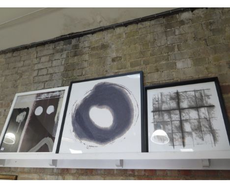 Three modern prints, largest 71cm x 70cm 