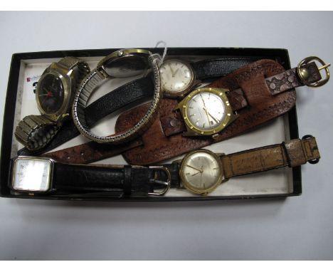 Roamer, Geneva, Timemaster, Timex, Joyas Super De Luxe and Other Gent's Wristwatches. (6)