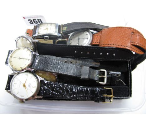 Timex, Smiths, Gruman and Rotary Gent's Wristwatches. (6)