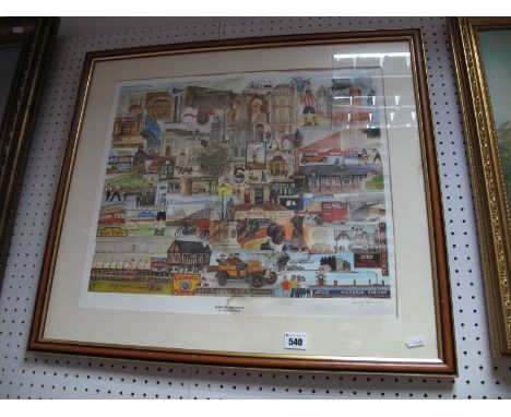 Terry Gorman, Colour Print, 'Spirit of Sheffield', graphite signed by artist. 