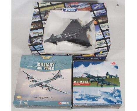 Franklin Mint Precision Models B11E060 Eurofighter plane from the Armour Collection, Hobby Master 1:72 scale HA1801 BF 110G-2
