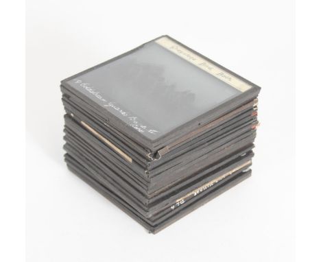 Magic Lantern Photographic slide collection, mainly WWI aerial reconnaissance photos of trench placements used for British mi