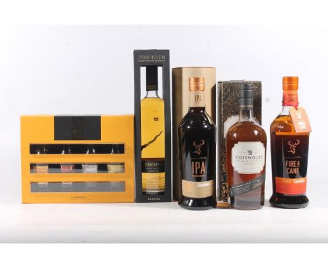Four bottle of whisky to include GLENFIDDICH IPA Experiment single malt Scotch whisky 70cl 43% abv. boxed, GLENFIDDICH Fire &