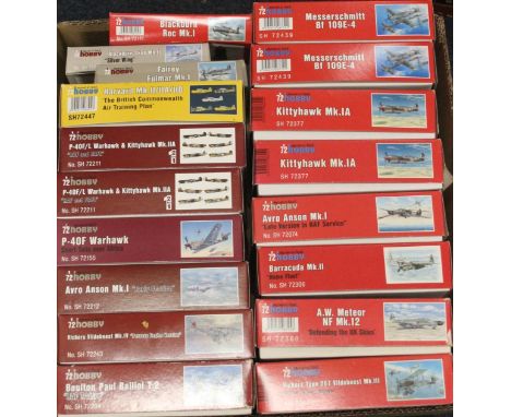 Special Hobby of Czech Republic 1:72 scale model kits to include SH72234 Boulton Pail Balliol T2, SH72243 Vickers Vildebeest 