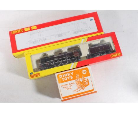 OO gauge model railways, R2880 4-6-0 Royal Scot tender locomotive 6100 LMS maroon, R2768 GWR diesel-electric locomotive Parce