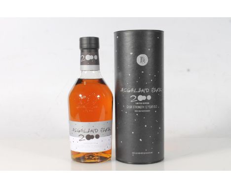 HIGHLAND PARK 12 year old single malt Scotch whisky, millennium bottling with '2000' label, cask strength 55.7% abv. 70cl box