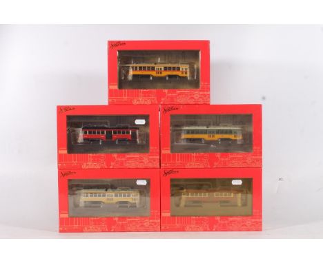 HO gauge model railways, Spectrum by Bachmann, five Peter Witt Street Car Full Interior &amp; Lights (DCC) rail cars to inclu
