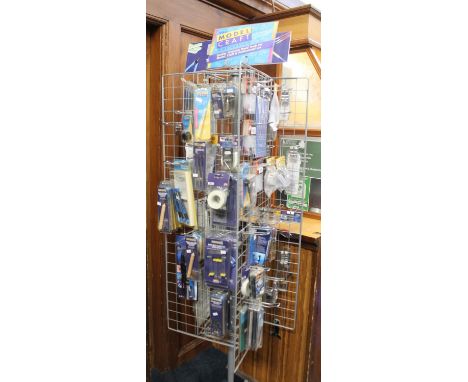 Bachmann Modelmaker revolving shop display stand and contents to include Modelmaker branded acessorires including A5 cutting 