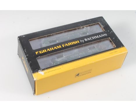 N gauge model railways, Grafar Graham Farish by Bachmann, 371512 Class 101 Three Car DMU BR Green set, 6 DCC, Blue Riband, bo