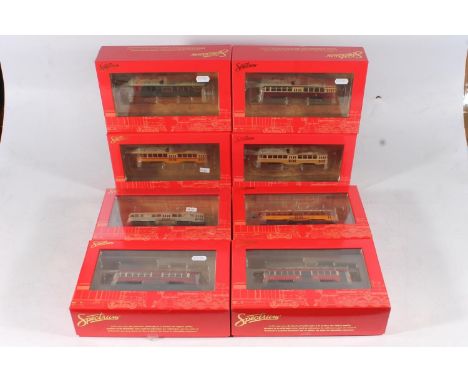 HO gauge model railways, Spectrum by Bachmann, eight Peter Witt Street Car Full Interior &amp; Lights (DCC) rail cars to incl