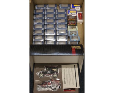 Ertl of Iowa, 1947 Signature Edition two vehicle set with Ford T Van 1913 and 1931 Hawkeye Flatbed and I H Trailer, boxed, 27
