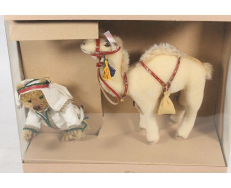 Steiff 037924 Teddy Bear with a Dromedary Camel, with limited edition certificate of authenticity, number 717 of 3,000, boxed