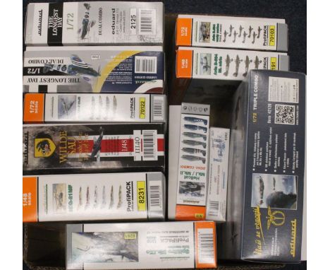 Eduard of Czech Republic, 1:72 Scale model aircraft kits to include 2120 Spitfire mkIX Ceskoslovenskych Pilotu Triple Combo, 
