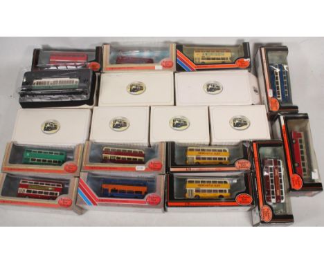 Twelve Gilbow Exclusive First Editions EFE 1:76 scale diecast model buses including 24501 Newcastle, 24201 Midland Red NBC,29
