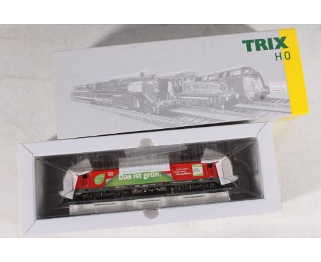 HO gauge model railways, Trix 25190 Class 193 electric locomotive DB Das Ist Grun, by Marklin &amp; Cie GmbH of Germany, boxe