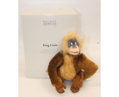 Steiff 680274 King Louie bear from The Jungle Book for the Disney Showcase Collection, with certificate of authenticity tag, 