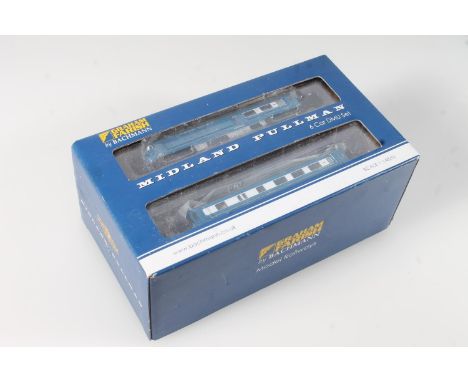 N gauge model railways, Grafar Graham Farish by Bachmann, 371740 Midland Pullman Six Car Unit Nanking Blue DMU Set, 6 DCC, Bl