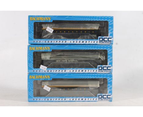 Bachmann DCC On Board, three locomotives to include 61902 diesel locomotive Pennsylvania Baldwin RF16 Shark 5 stripe x2 and 6
