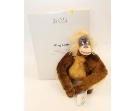 Steiff 680274 King Louie bear from The Jungle Book for the Disney Showcase Collection, with certificate of authenticity tag, 