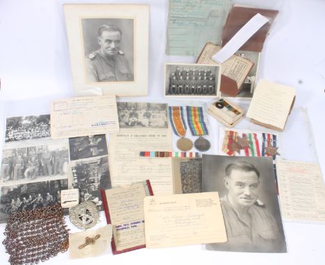 Medals of 122087 Private Robert Haig Pendreigh of the Royal Army Medical Corps comprising WWI war medal and victory medal [12