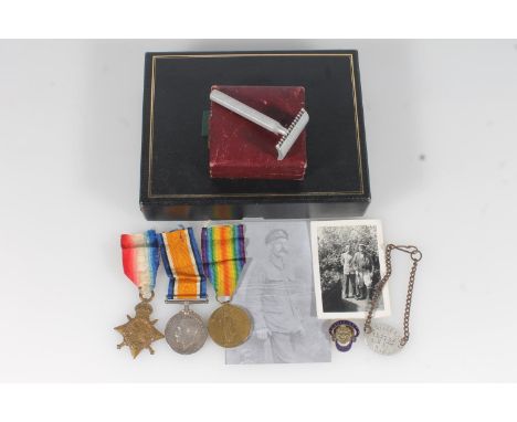 Medals of 122736 Pioneer Charles Williams (1880-1959) of the 9th Battalion Royal Engineers comprising WWI war medal, victory 