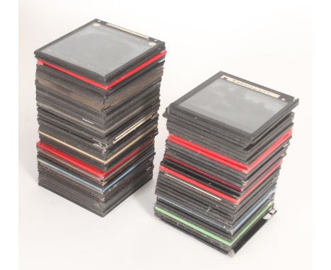 Magic Lantern Photographic slide collection, mainly hand coloured topographical views of 1930s to 1950s country life from the