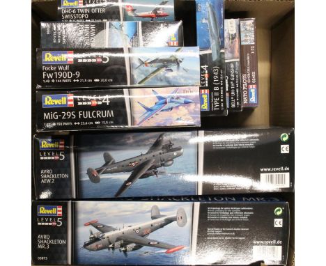 Revell model kits to include 1:72 scale 04920 Avro Shackleton&nbsp; AEW2, 1:72 scale 03873 Avro Shackleton MR3, 1:72 scale 03