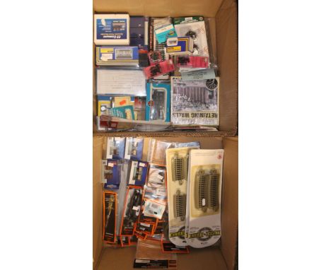 Model railways accessories to include Gaugemaster by Noch x20. Bachmann EZ Track System x5. Roco of Austria wagon sets x4. et