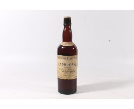 LAPHROAIG Non-Peaty old liqueur Scotch whisky, 26.5 fluid ounces, 80° proof, old style D Johnston & Co label with 'Strength 2