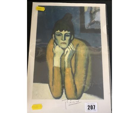 A rare 1920's Picasso print, blue period, in very good condition