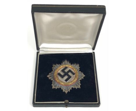 German Third Reich WW2 cased War Order of the German Cross in gold by C.F. Zimmermann, Pforzheim.  A fine and scarce eight po