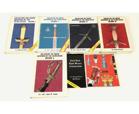 6 Books Collecting The Edged Weapons Of The Third Reich. Five Volumes Volumes 1 to 5 written by Thomas M Johnson. An excellen