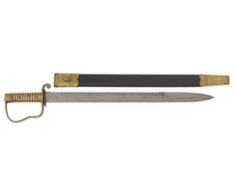 3rd VB Middlesex Regiment 1856 Pattern Pioneers Short Sword.  A good example of the pattern, by Watts. The single edged flat 