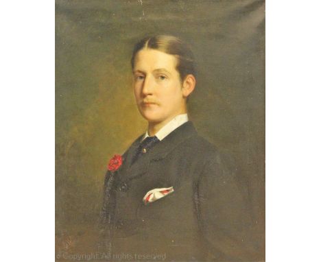 H M Muller - late 19th century, Oil on canvas, Portrait of a Welsh gentleman, probably from the Edwards family connected to D