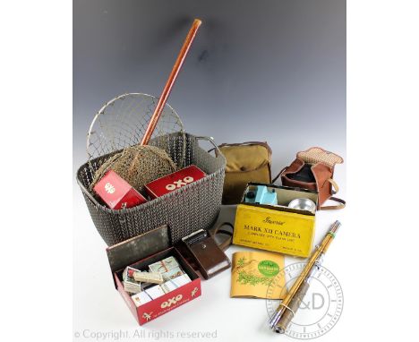 A collection of assorted vintage ephemera, to include; Two Edwardian photograph albums (one musical) each with tooled cover, 