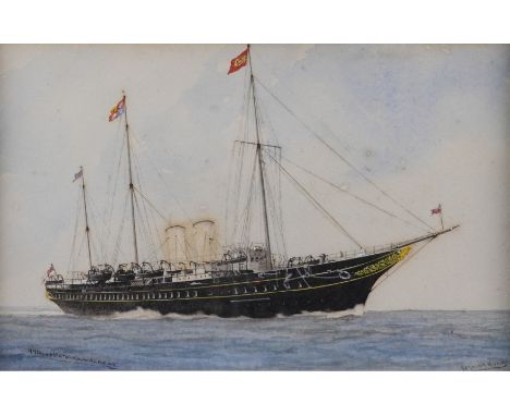 GERALD MAURICE BURN (BRITISH, 1862-1945)HM Yacht Victoria and Albert signed 'GERALD M. BURN' (lower right), titled (lower lef
