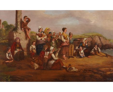 W*** A*** FOSTER (3)Waiting for the fleet's return signed 'W FOSTER' (lower right) oil on board 47 x 73cm together with Fishe