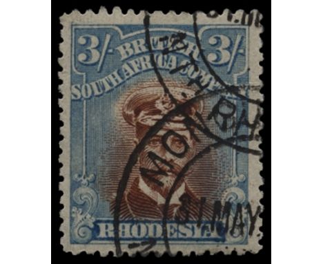 1919 Admirals, Head Die III, perf 14,  3s mustard-yellow and light blue shade (SG 274bvar), fine used with Mongu-Lealui cds 