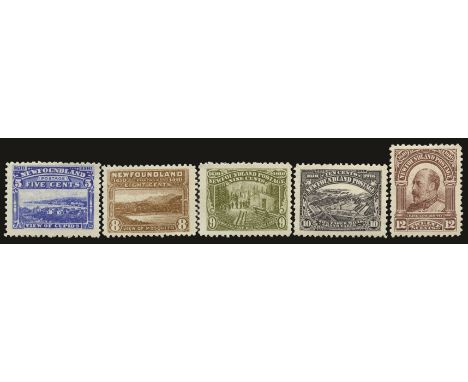 1910 Perf 12, 1c to 15c black, 6c is type B (SG 95/99, 100a/05), 6c wrinkles, others odd faint bend/shortish perf, fresh u/m,