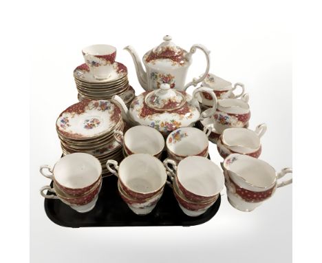 Approximately fifty seven pieces of Paragon tea china 